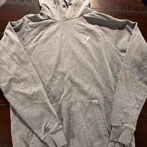 Gymshark Heather Gray Hoodie with Subtle Logo
